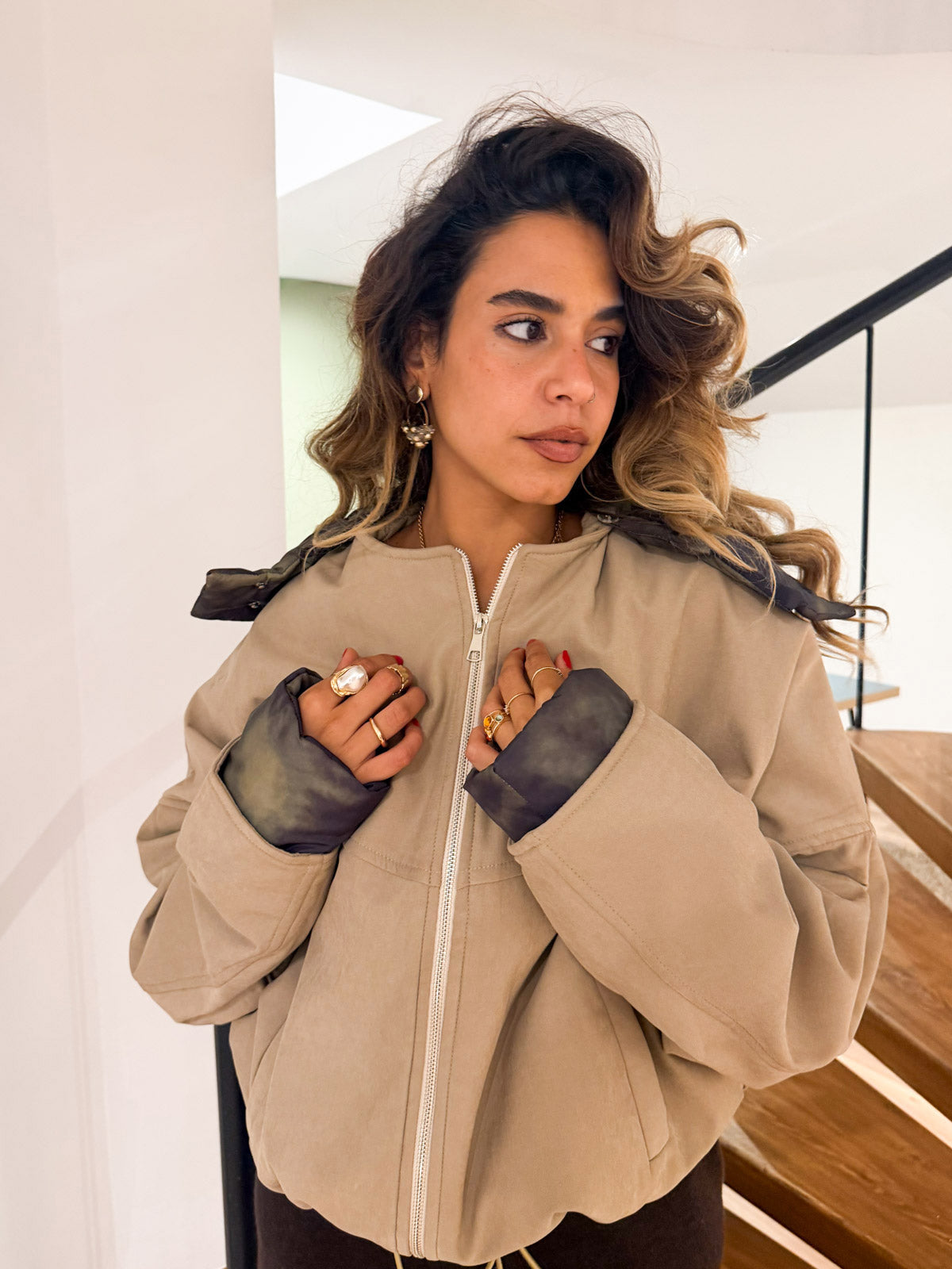 Flair Beige 2-in-1 Jacket
