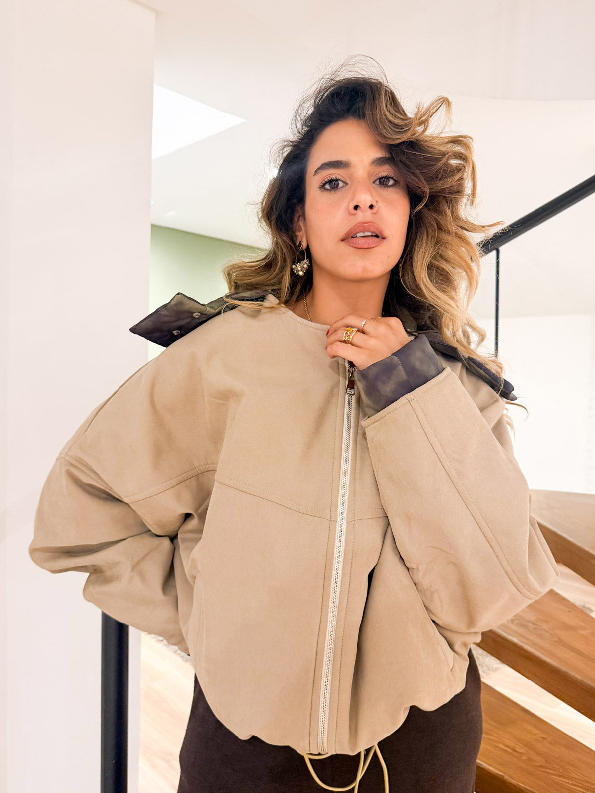 Flair Beige 2-in-1 Jacket
