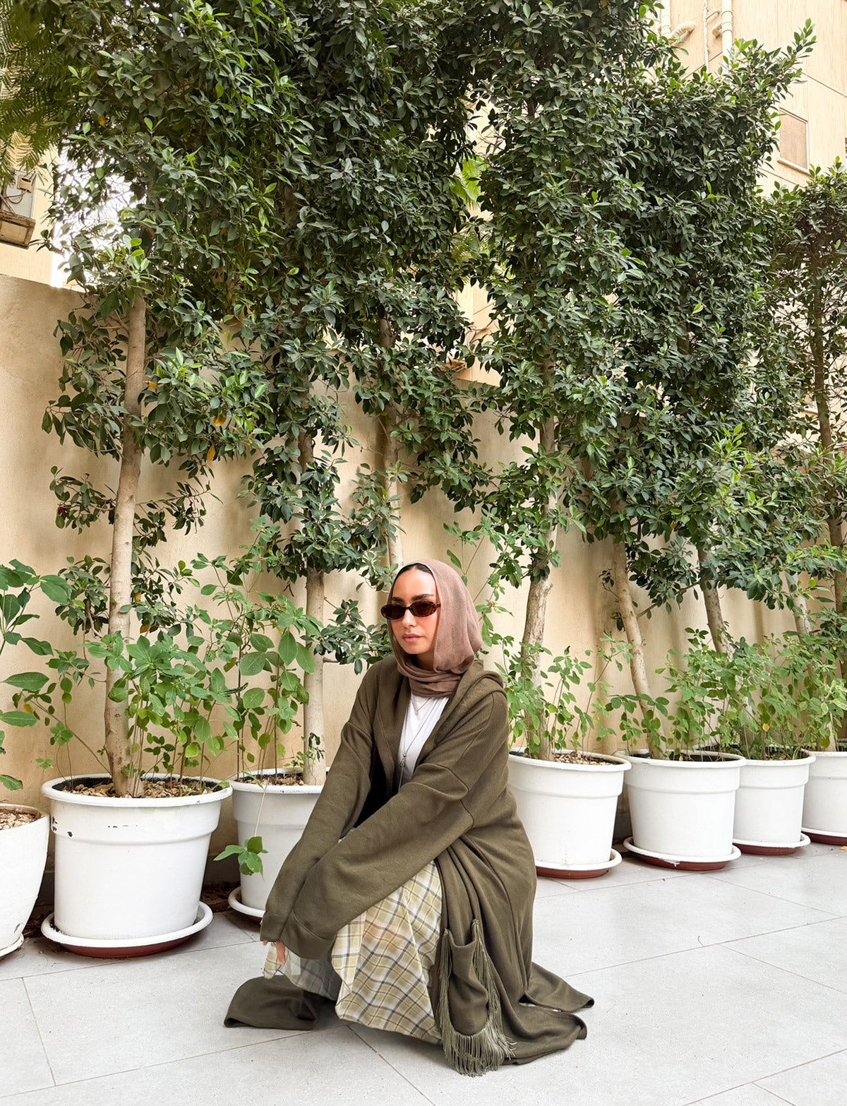Aura Olive Cardigan Coat