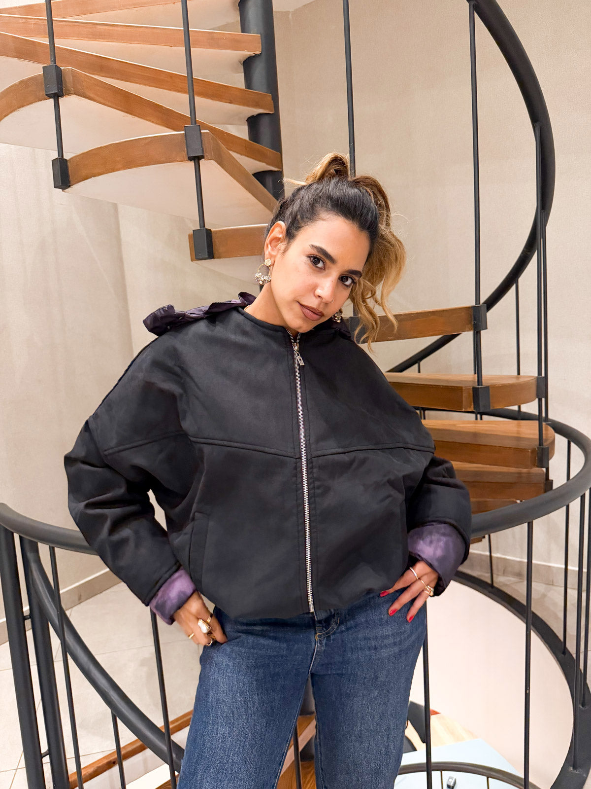 Flair Black 2-in-1 Jacket