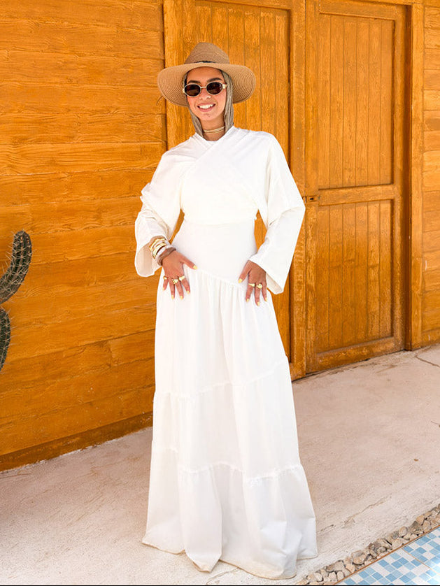 White Flame Dress