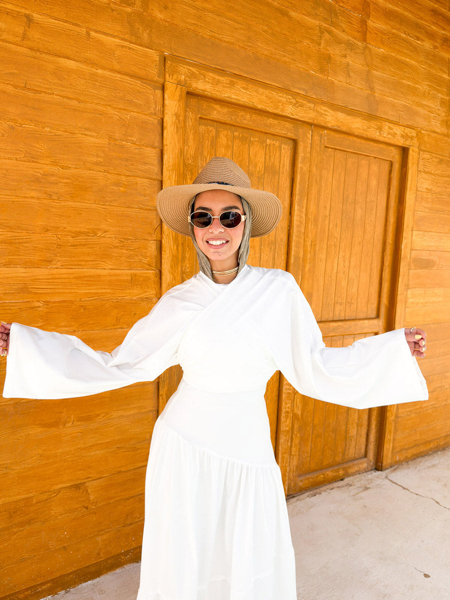 White Flame Dress