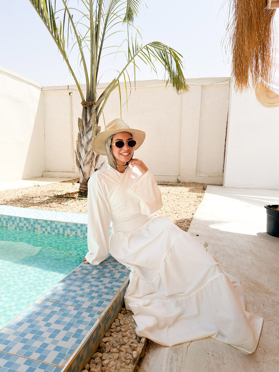 White Flame Dress
