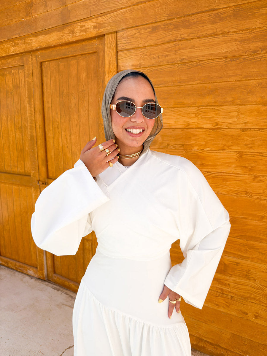 White Flame Dress
