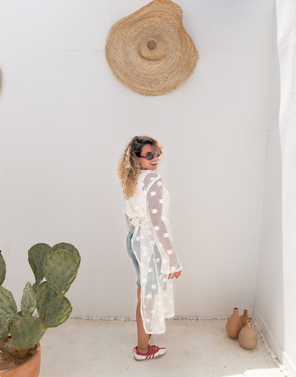 White Sunray Blouse
