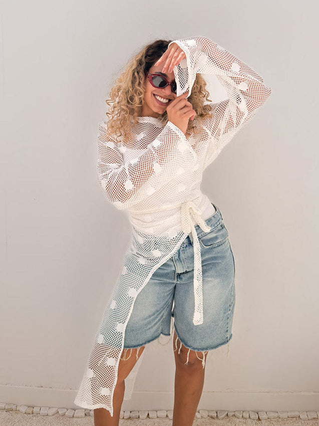 White Sunray Blouse