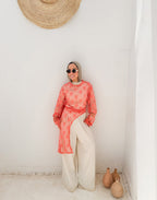 Peach Sunray Blouse